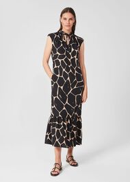 Lottie Dress, Stone Black, hi-res