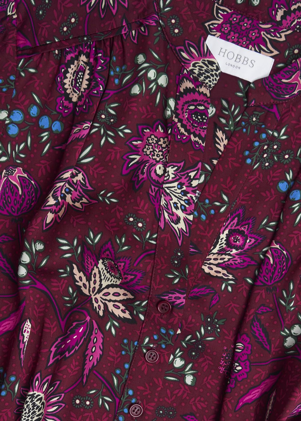 Petite Sofia Dress, Red Multi, hi-res