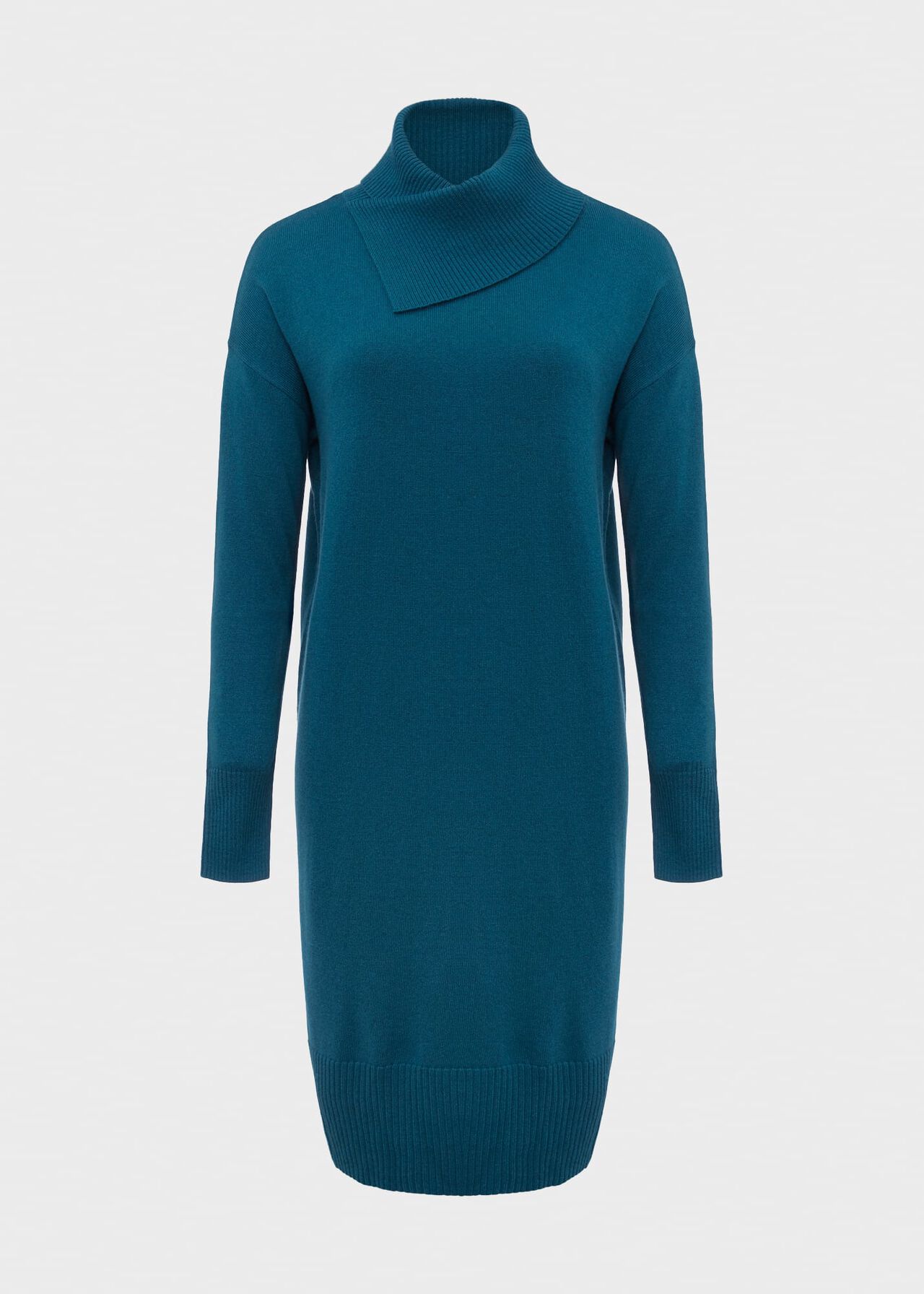Courtney Knit Dress, Aegean Blue, hi-res