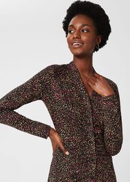 Hatty Jersey Dress, Black Multi, hi-res