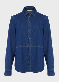 Mireya Denim Shirt, Mid Wash, hi-res
