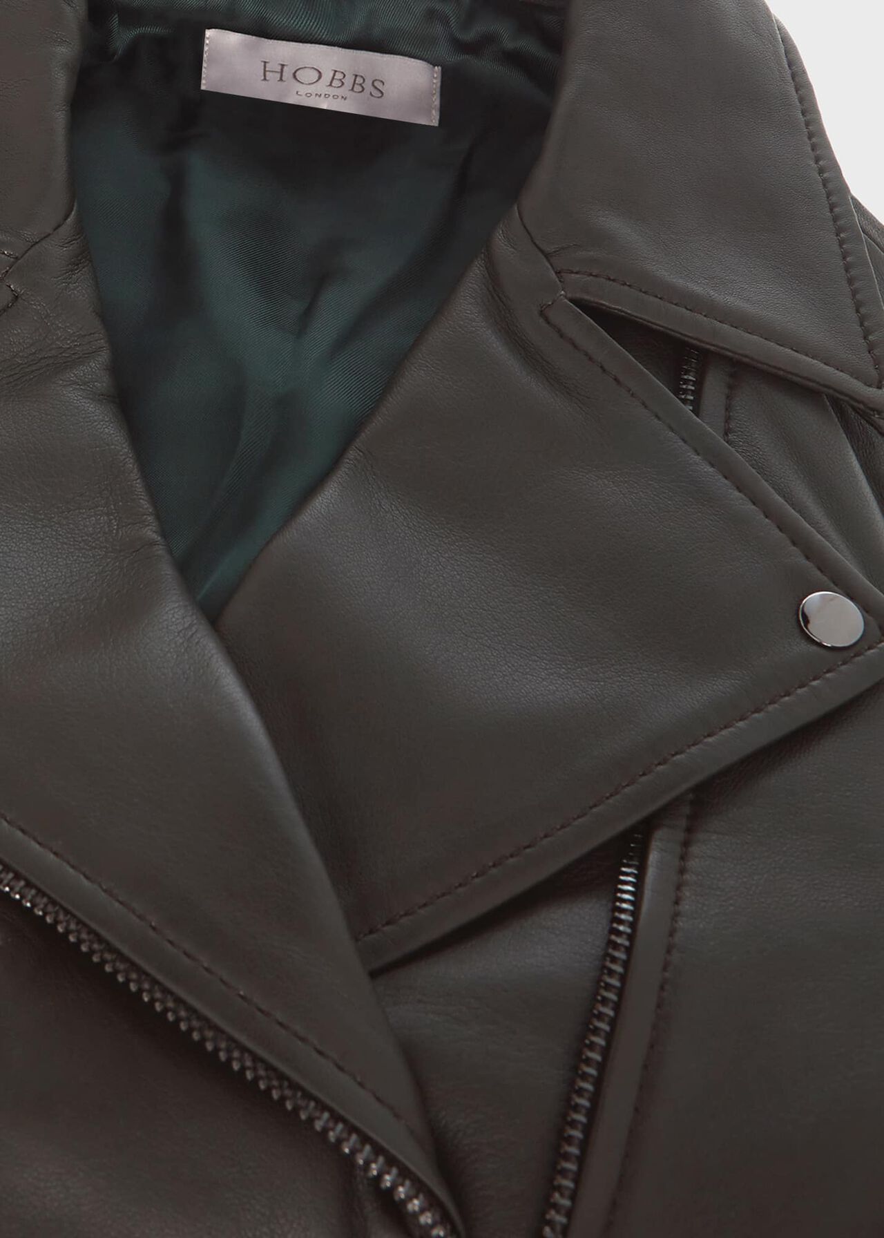 Dakota Leather Jacket, Birch Green, hi-res