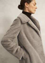 Dania Faux Fur Coat, Mink, hi-res