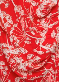 Esme Fit And Flare Dress, Coral Red Ivory, hi-res