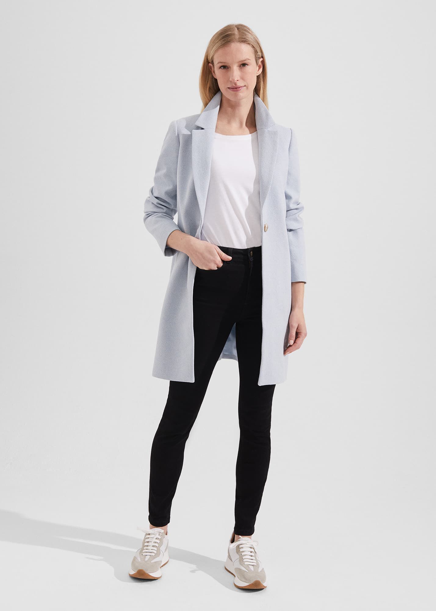 Hobbs odelia coat ivory on sale
