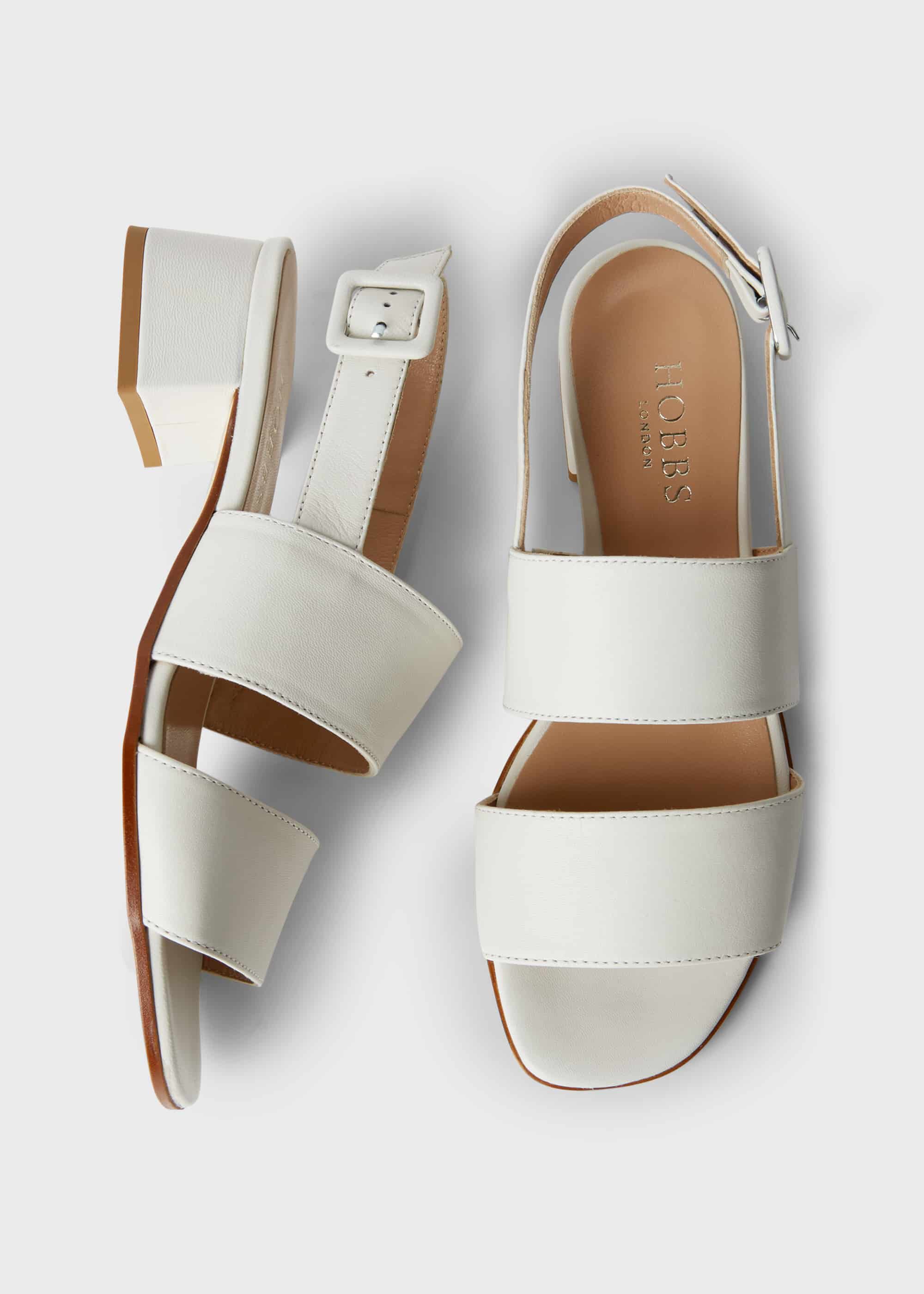 hobbs white sandals