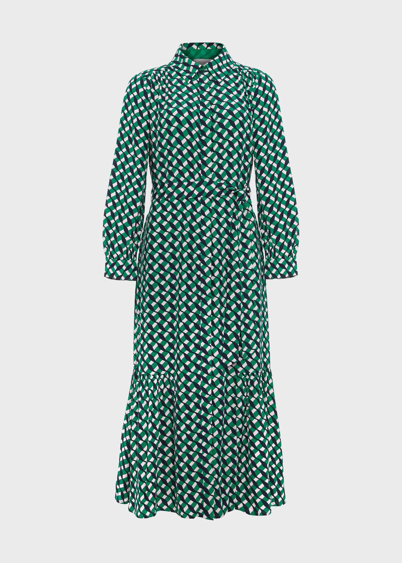 Petite Emberly Dress, Green Multi, hi-res