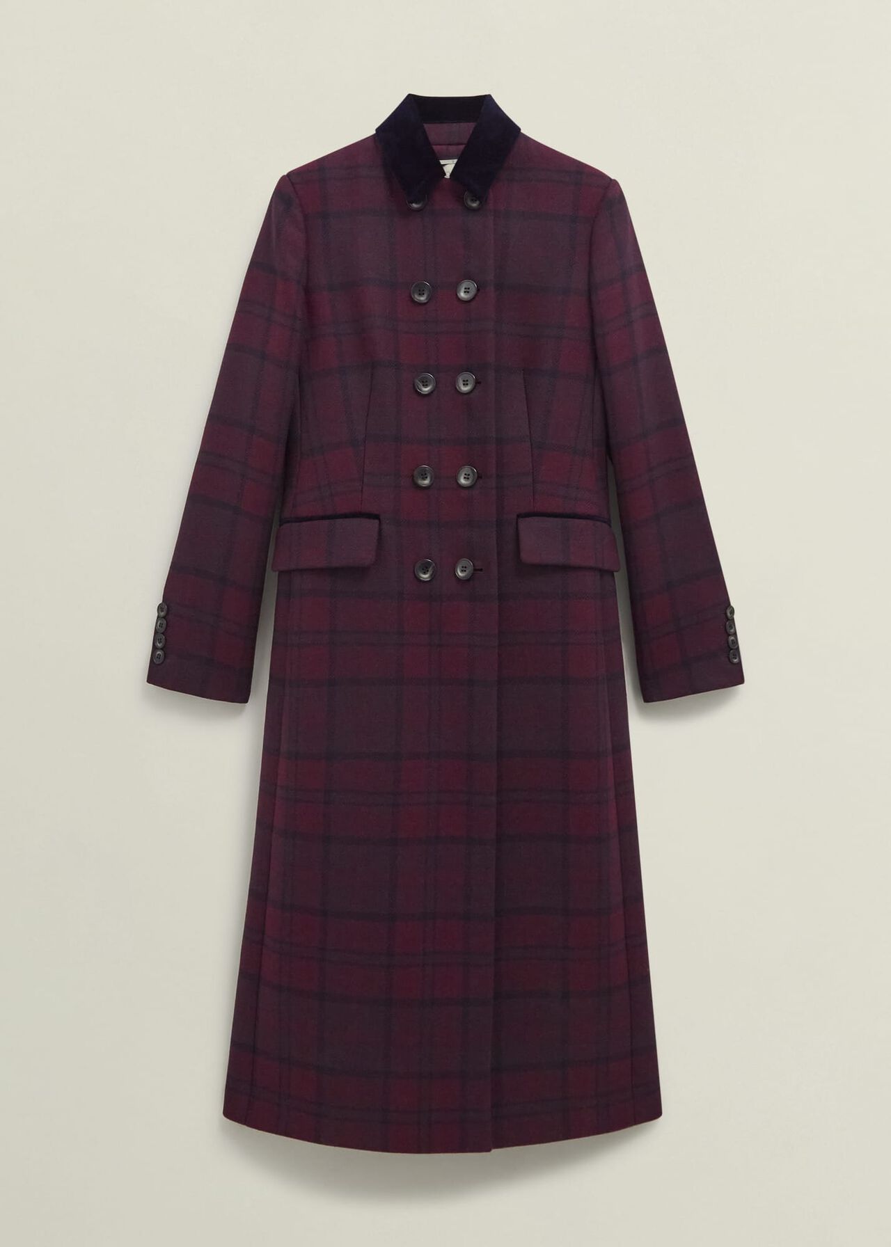 Patricia Wool Blend Coat, Pink Multi, hi-res