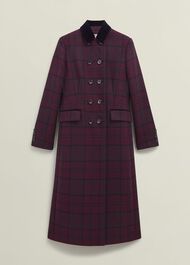 Patricia Wool Blend Coat, Pink Multi, hi-res