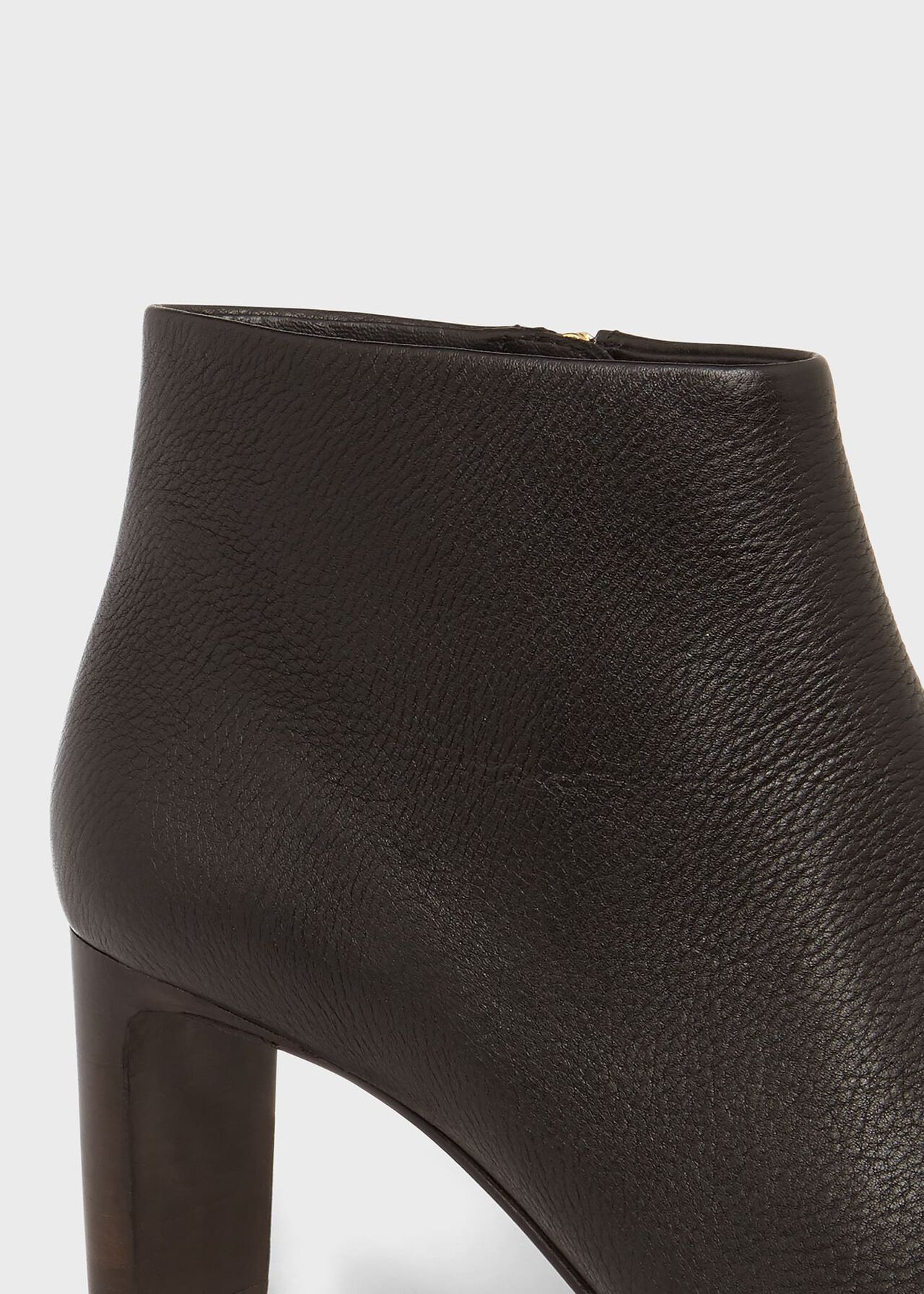 Lizzie Leather Ankle Boots, Black, hi-res