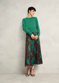 Grasmere Skirt, Brown Green, hi-res