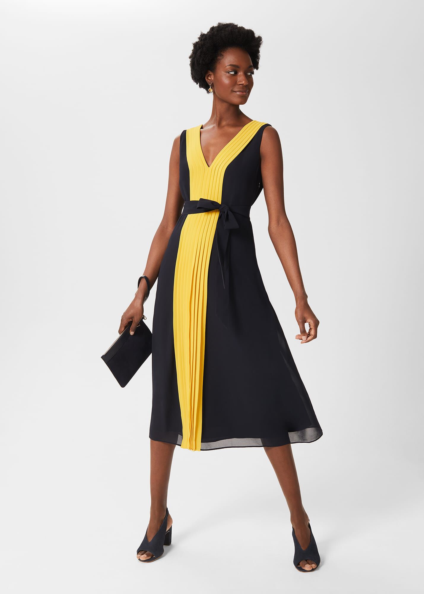 Hobbs yellow dress discount