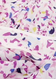 Lisette Silk Fit And Flare Dress, Pale Pink Multi, hi-res