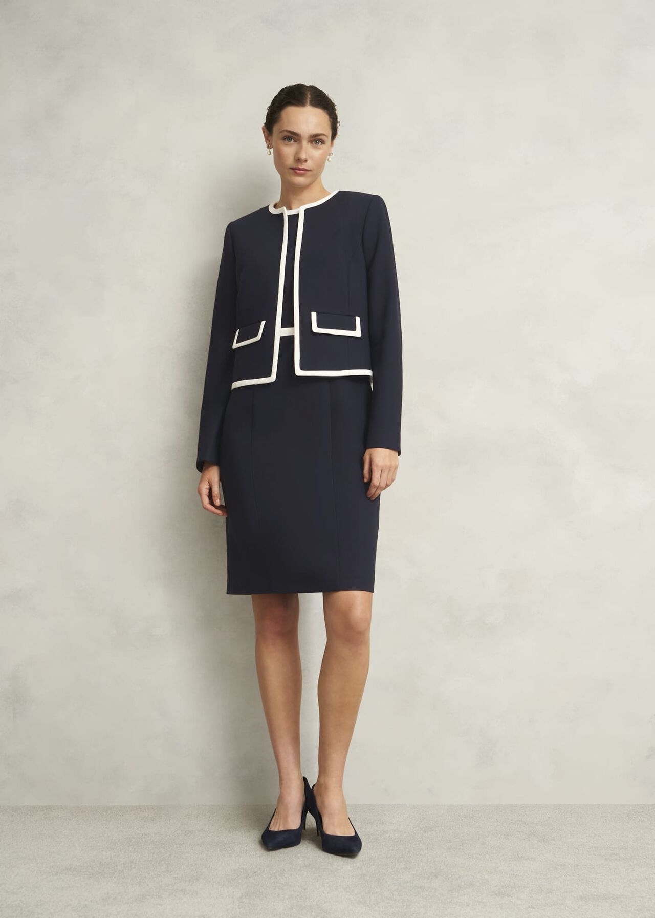 Sally Jacket, Navy Ivory, hi-res
