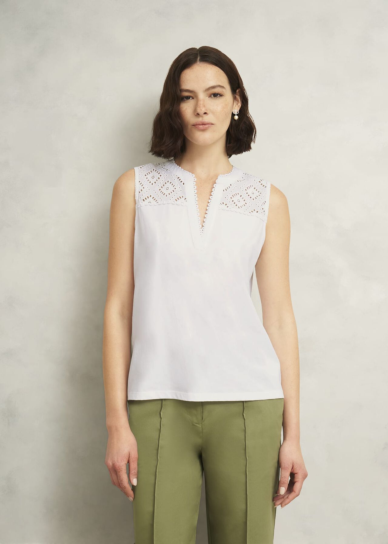 Hobbs Suzanna Cotton Broderie Top