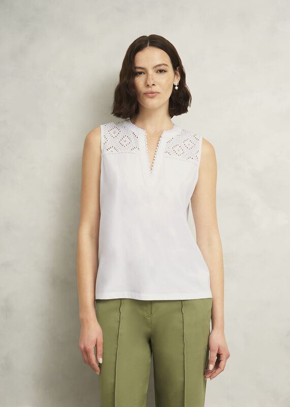 Suzanna Cotton Broderie Top