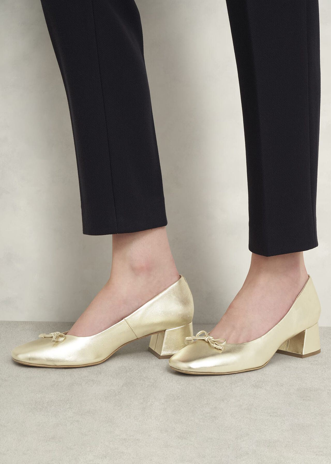 Andie Heeled Ballet Flats, Gold, hi-res