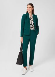 Petite Adelia Trousers, Leaf Green, hi-res