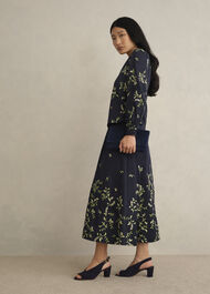 Annie Floral Embroidered Skirt, Midnight Multi, hi-res