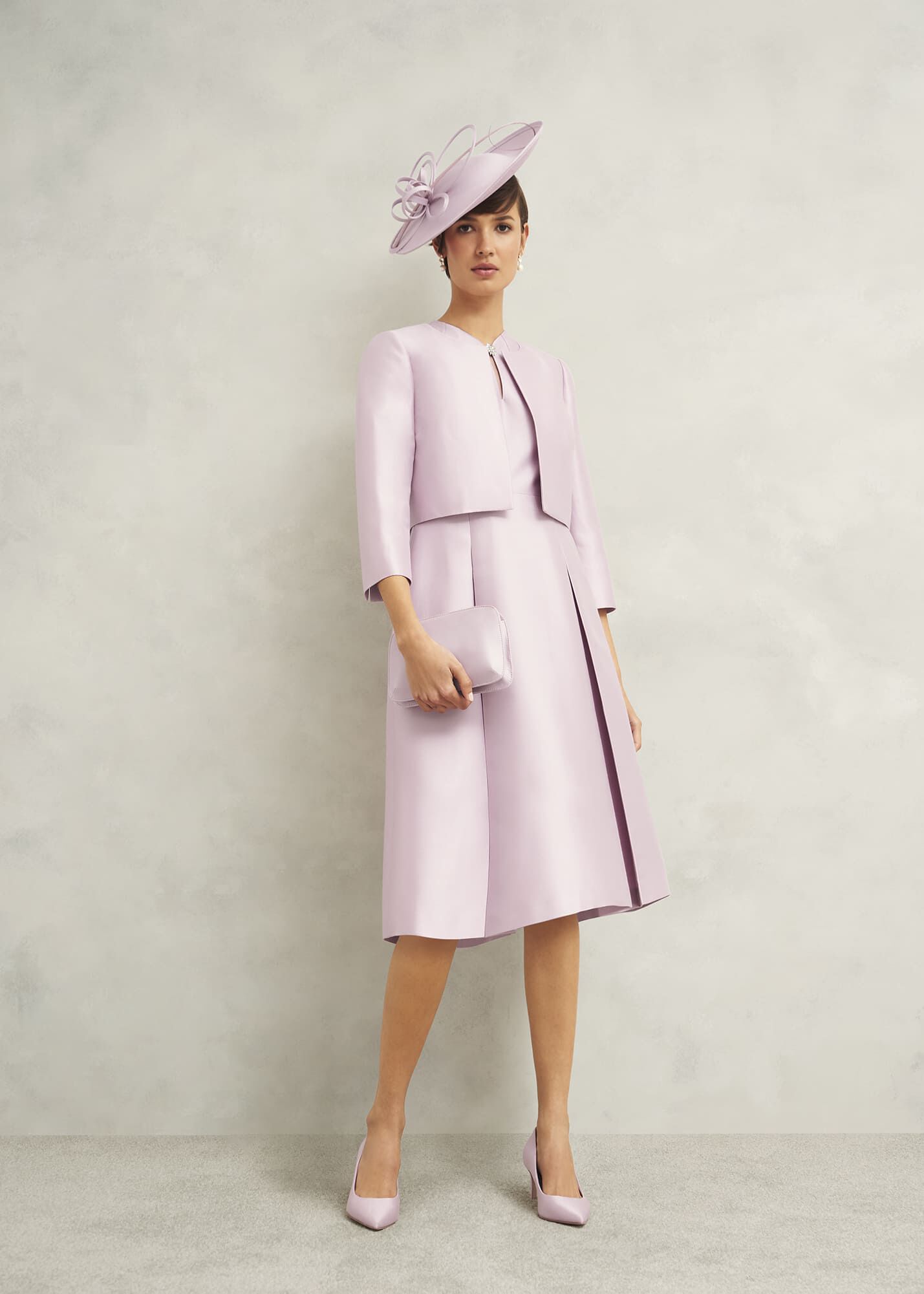 【HOBBS LONDON】Rhea Wool Silk Dress ウール シルク ドレス Rhea Wool Silk Dress | Hobbs US |