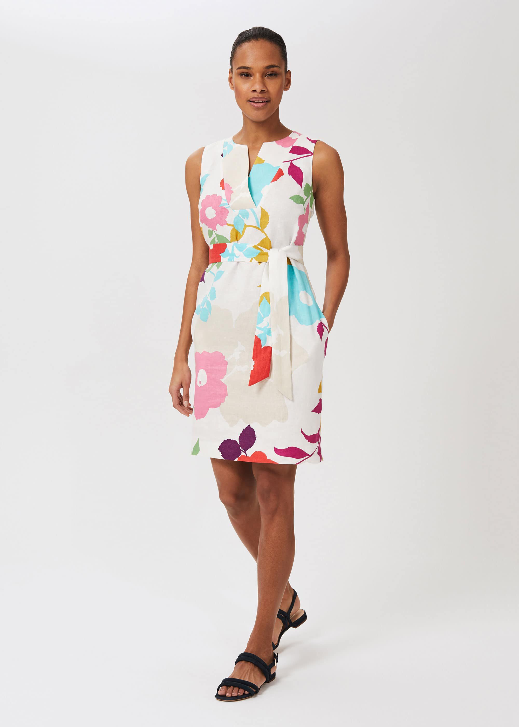 Floral shift sale dress sleeveless