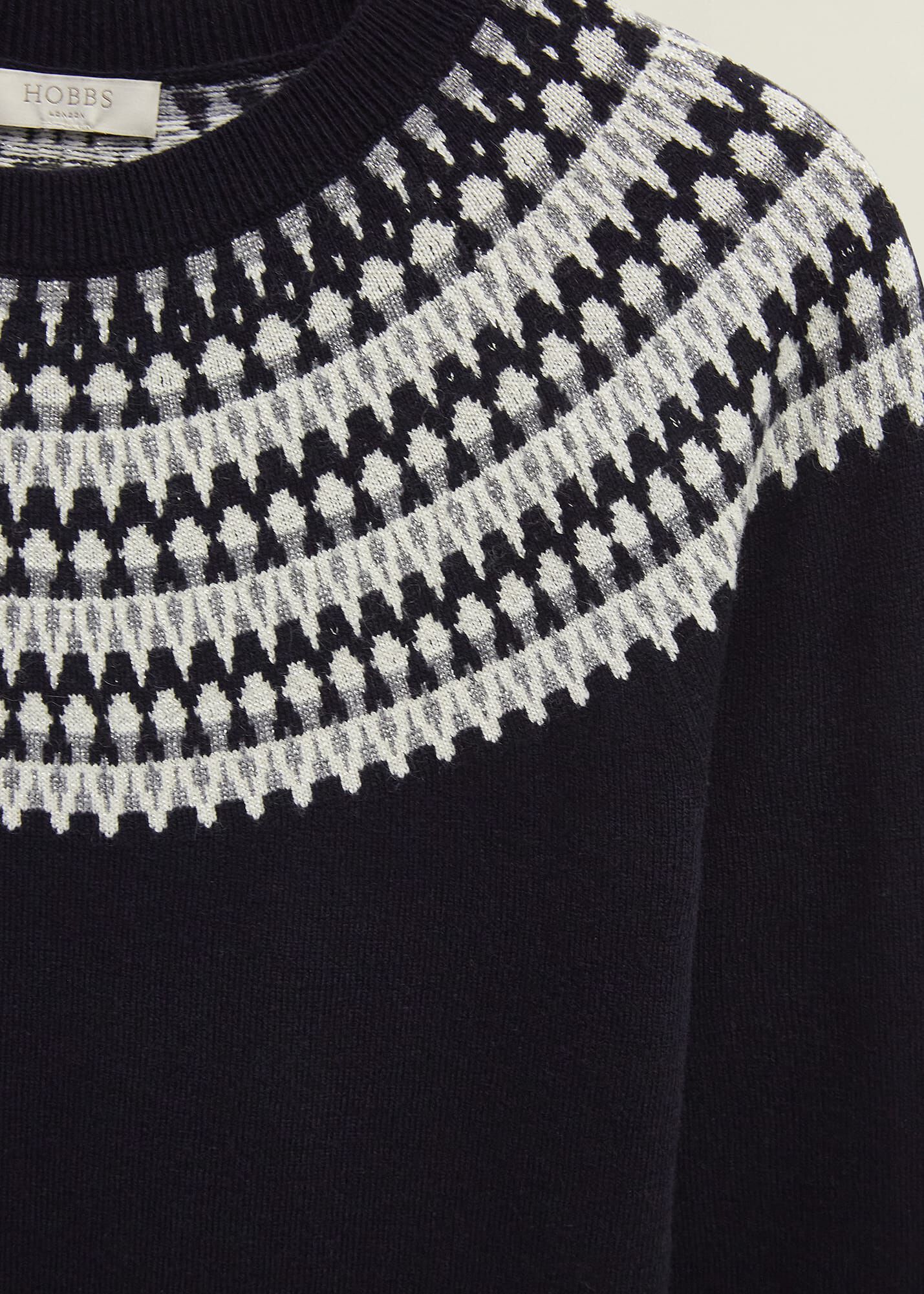 ホブズ HOBBS GRETA LUREX JUMPER （NAVY MULTI） Hobbs London Greta Lurex Jumper In Navy Multi | ModeSens