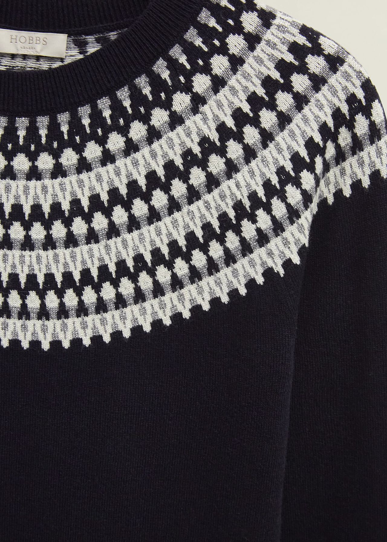 Greta Sparkle Fairisle Sweater , Navy Multi, hi-res