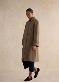 Lucy Shower Resistant Trench Coat, Mink Brown, hi-res