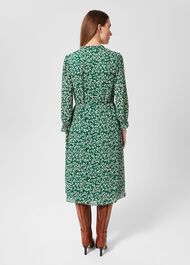 Petite Flora Dress, Green Multi, hi-res