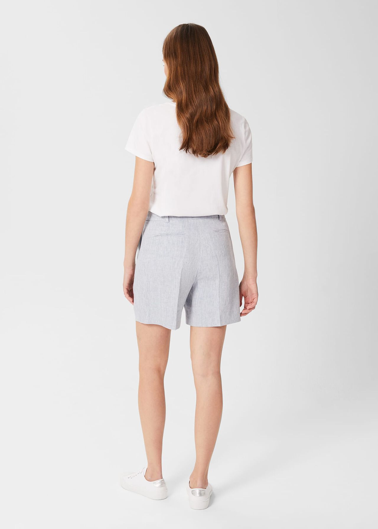 Maeve Linen Short, Pale Blue, hi-res