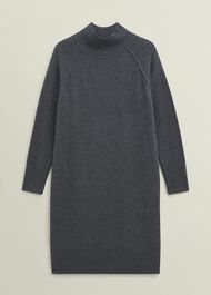 Lorraine Knit Dress, Charcoal Grey, hi-res