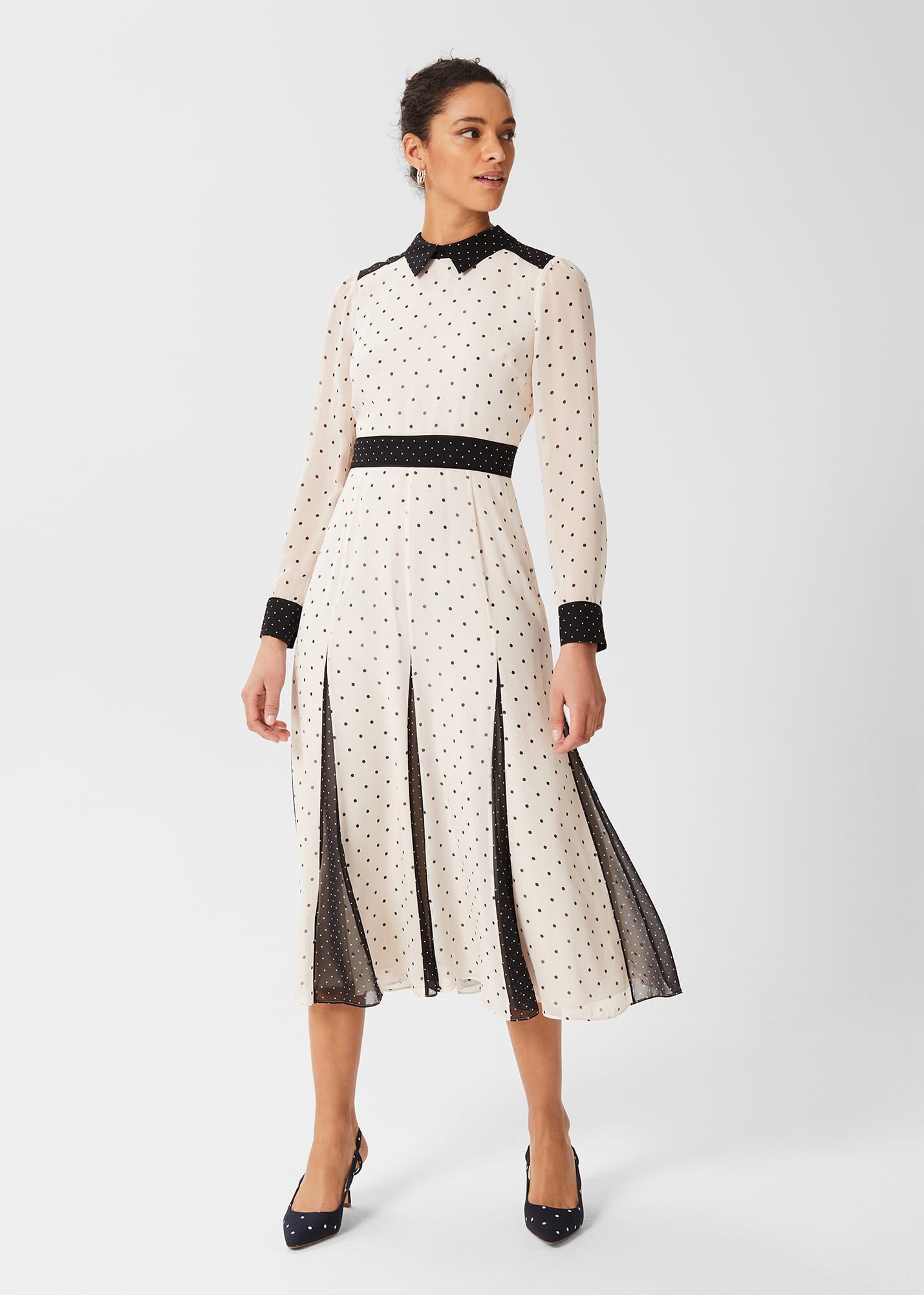 Hobbs clearance cream dress