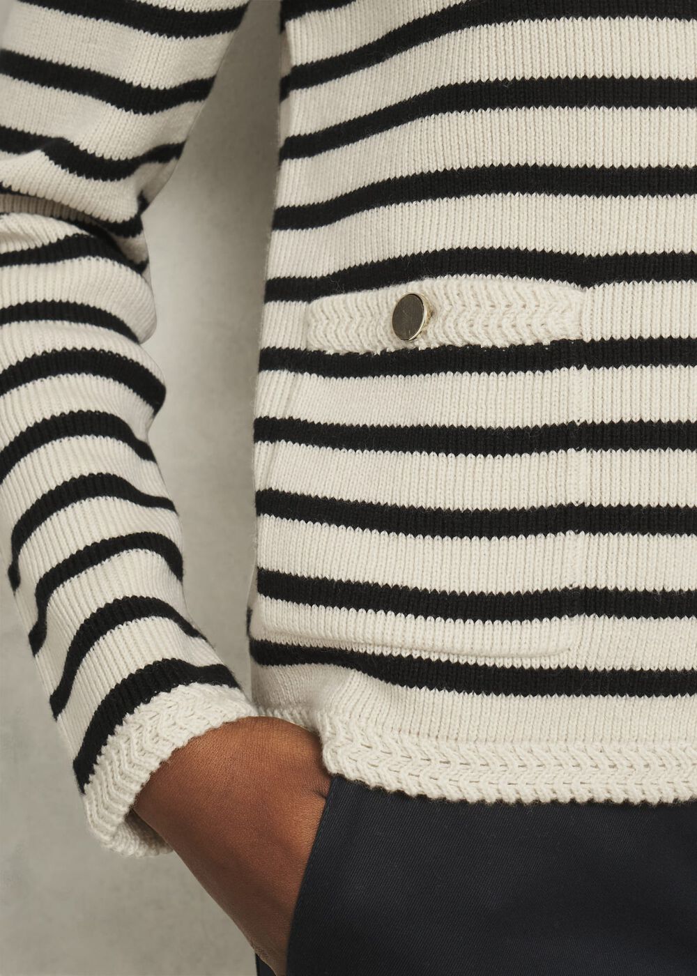 Simona Knitted Jacket, Black, hi-res