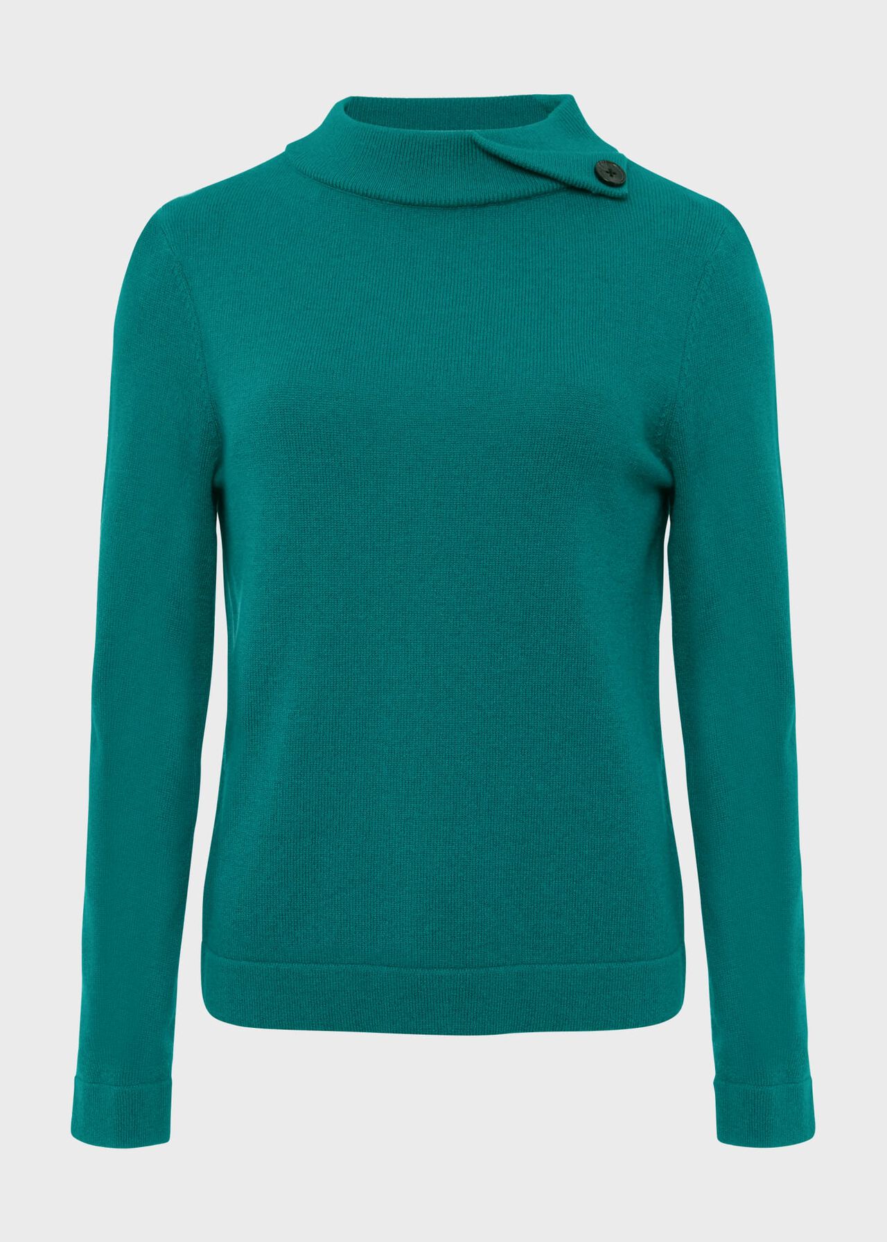 Talia Wool Cashmere Sweater, Ocean Green, hi-res
