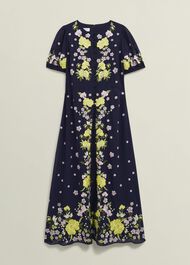 Petite Elva Embroiderd Dress, Midnight Multi, hi-res