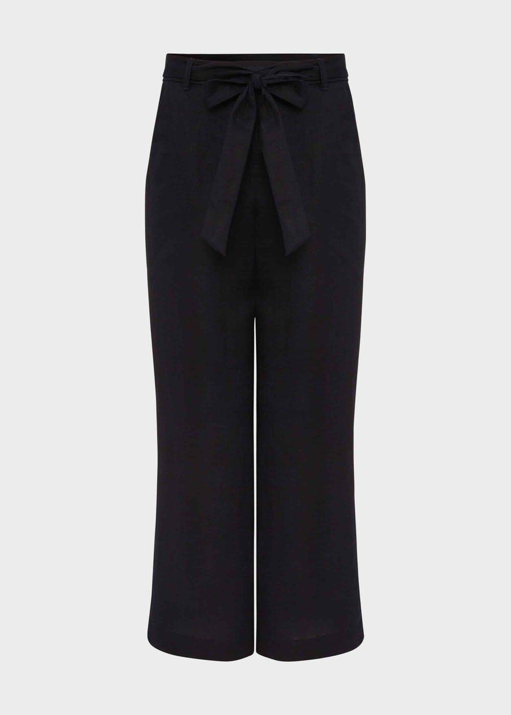 Jacqui Linen Trousers, Navy, hi-res