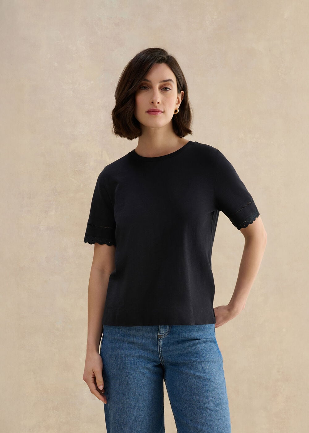 Posie Cotton Slub Broderie T-shirt