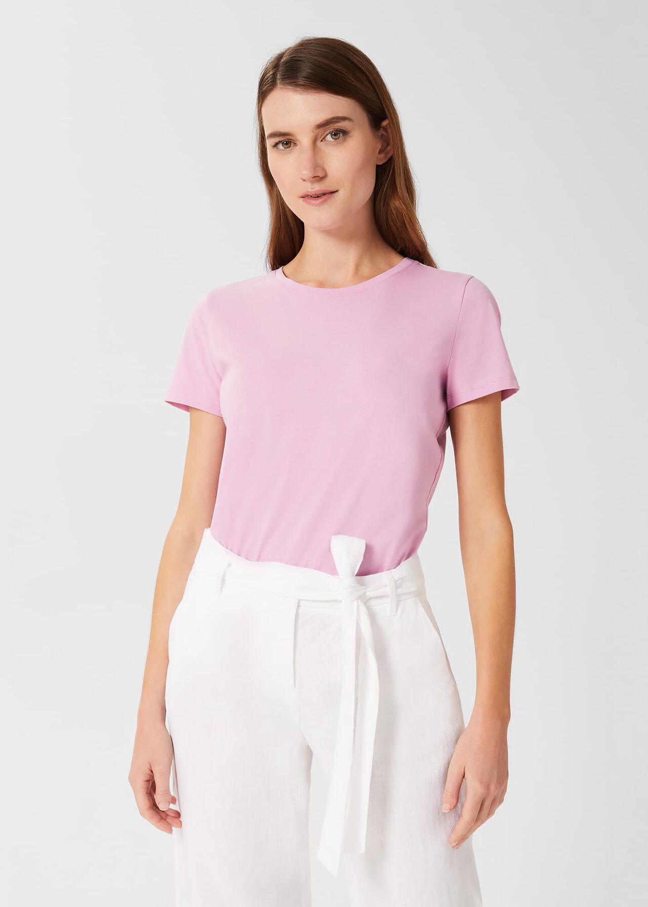 Pixie Cotton T-Shirt, Lilac Pink, hi-res