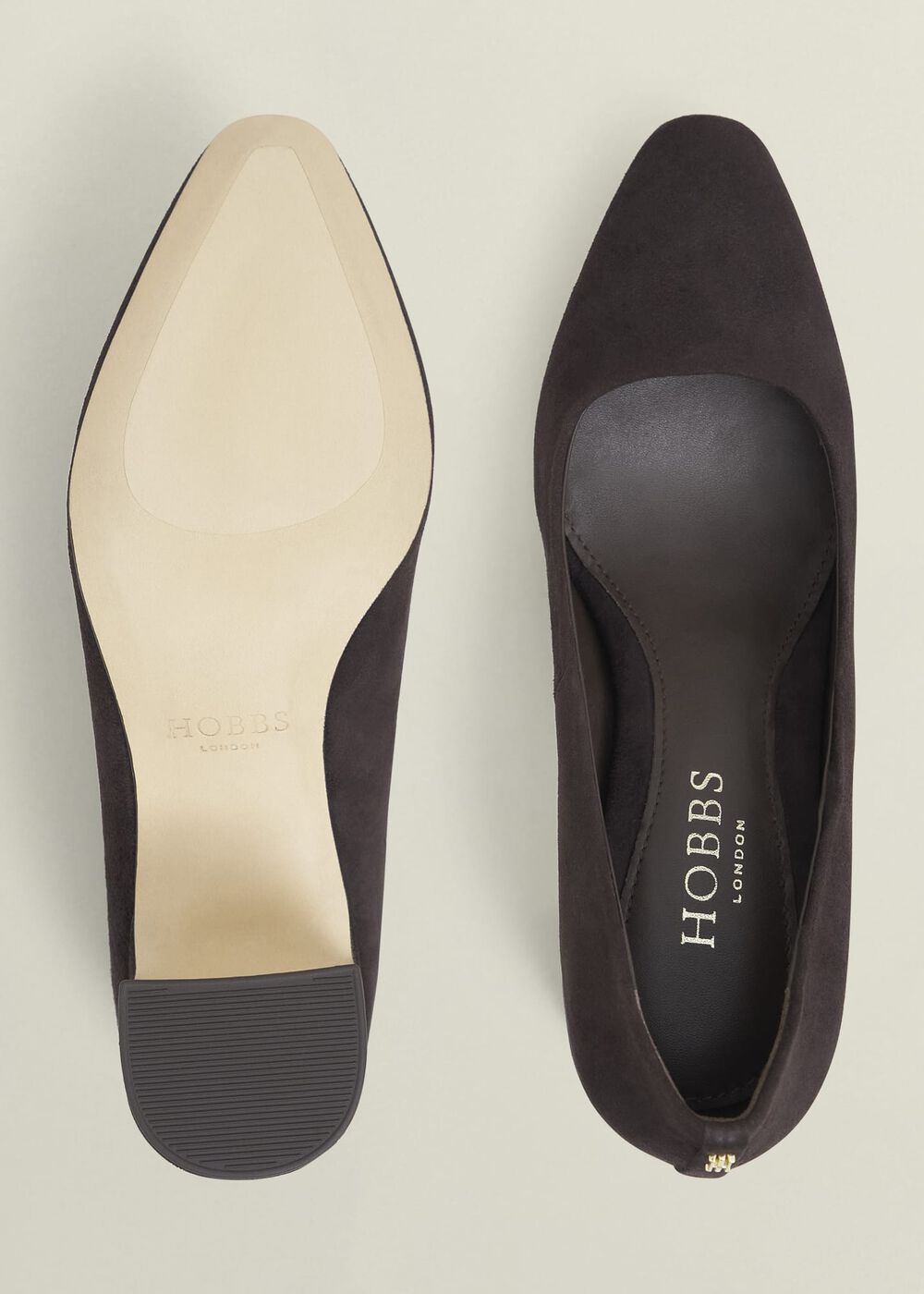 Lily Suede Courts, Chocolate Brown, hi-res