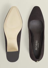 Lily Suede Courts, Chocolate Brown, hi-res