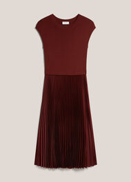 Piper Knitted Dress, Brown, hi-res