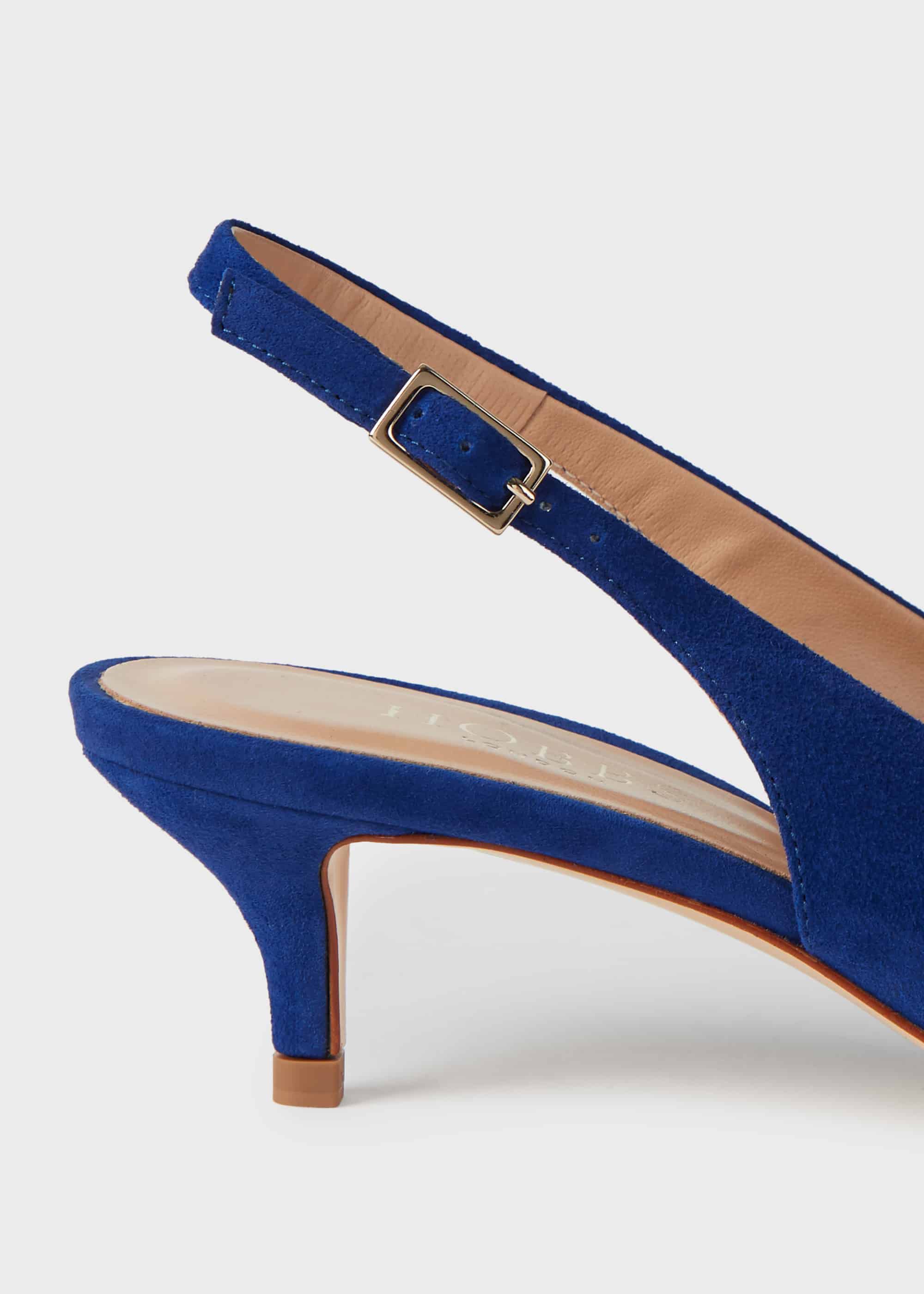 Cobalt blue 2025 kitten heel shoes