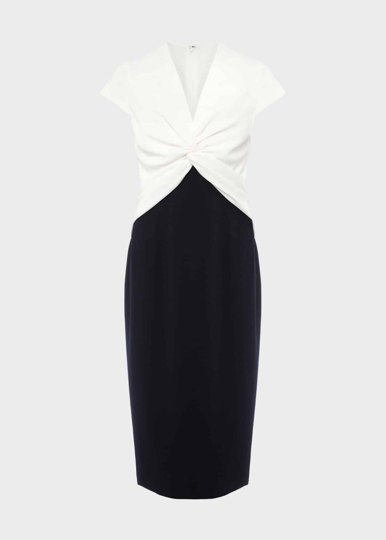 Jaci Dress, Ivory Navy, hi-res