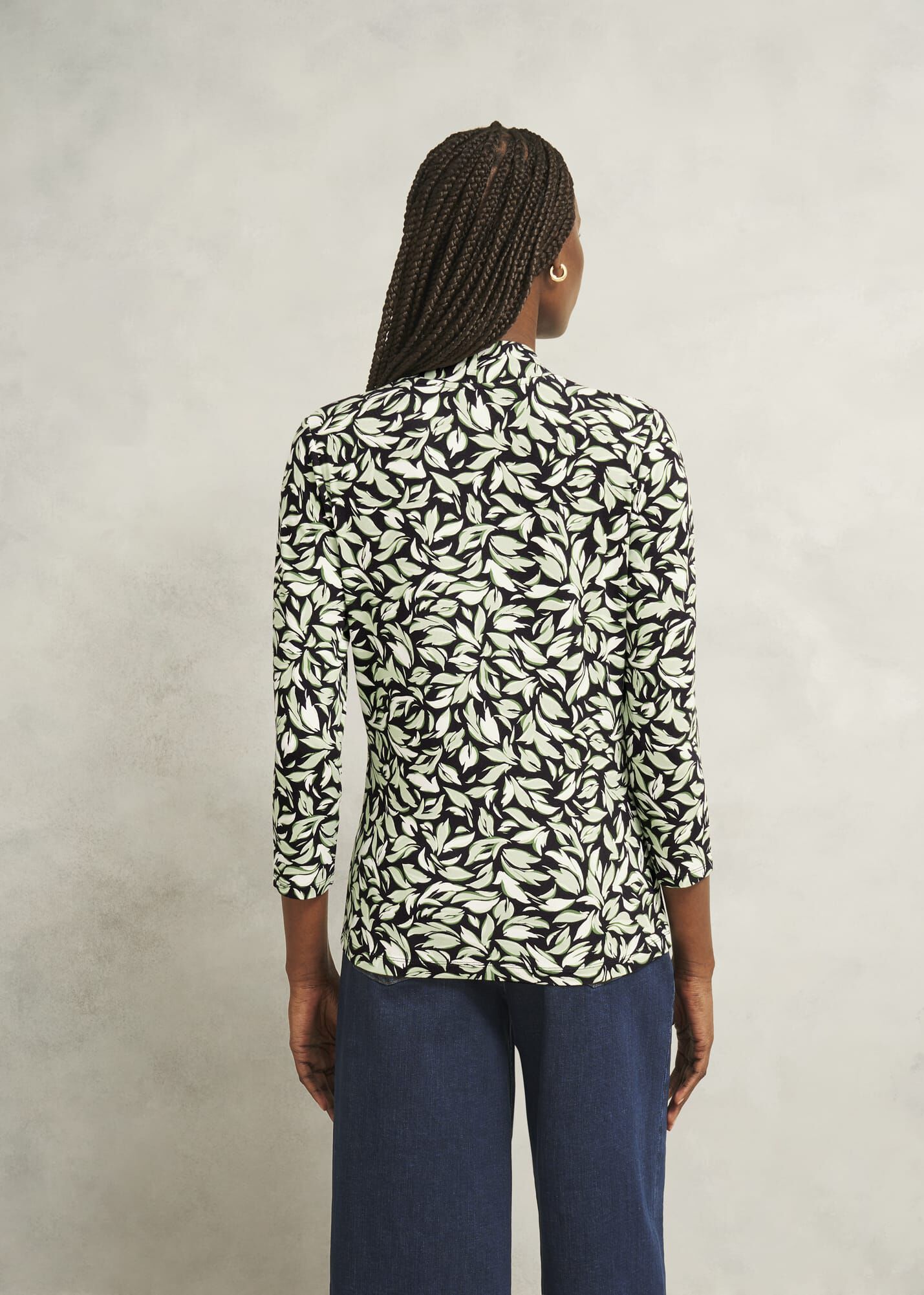 ホブズ HOBBS AIMEE PRINTED TOP （BLACK IVORY） ホブズ HOBBS AIMEE PRINTED TOP （BLACK IVORY） -ファッション
