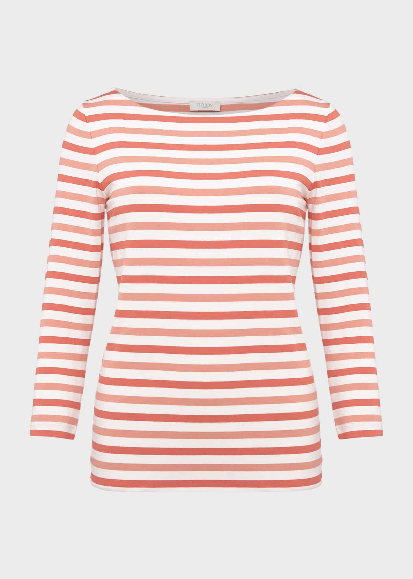 ホブズ HOBBS SONYA STRIPED TOP （IVORY MULTI） Sonya Striped Top | Hobbs US |
