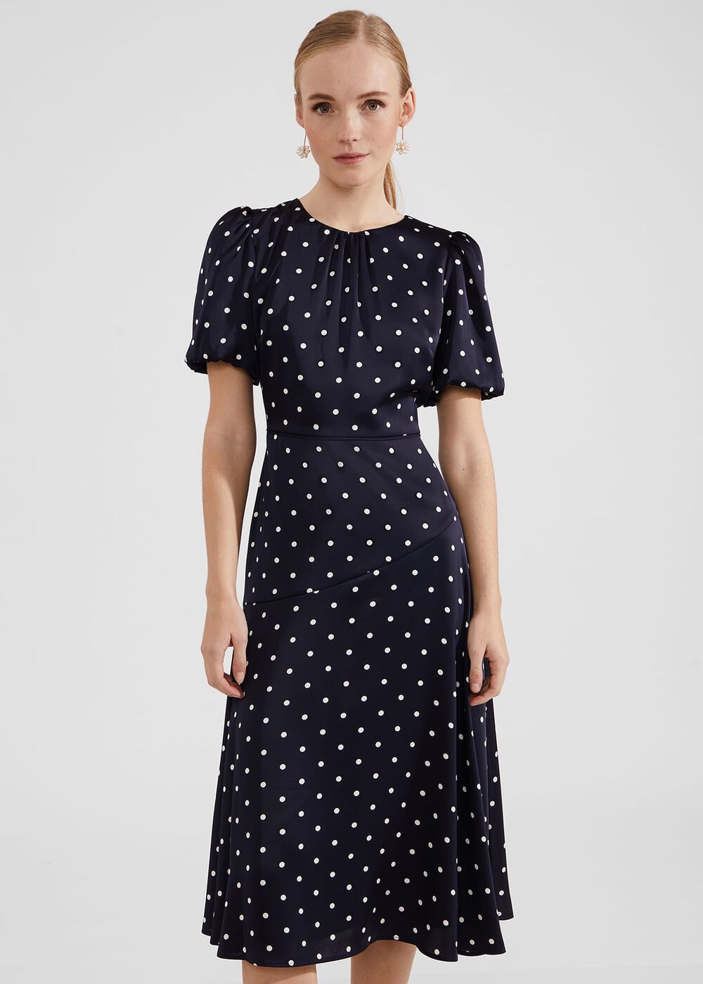 Christina Dress, Navy Ivory, hi-res