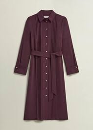 Robyn Shirt Dress, Malbec Purple, hi-res