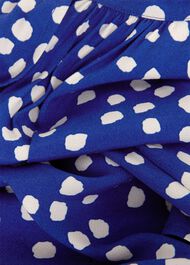 Heidi Spot Top, Deep Blue Cream, hi-res