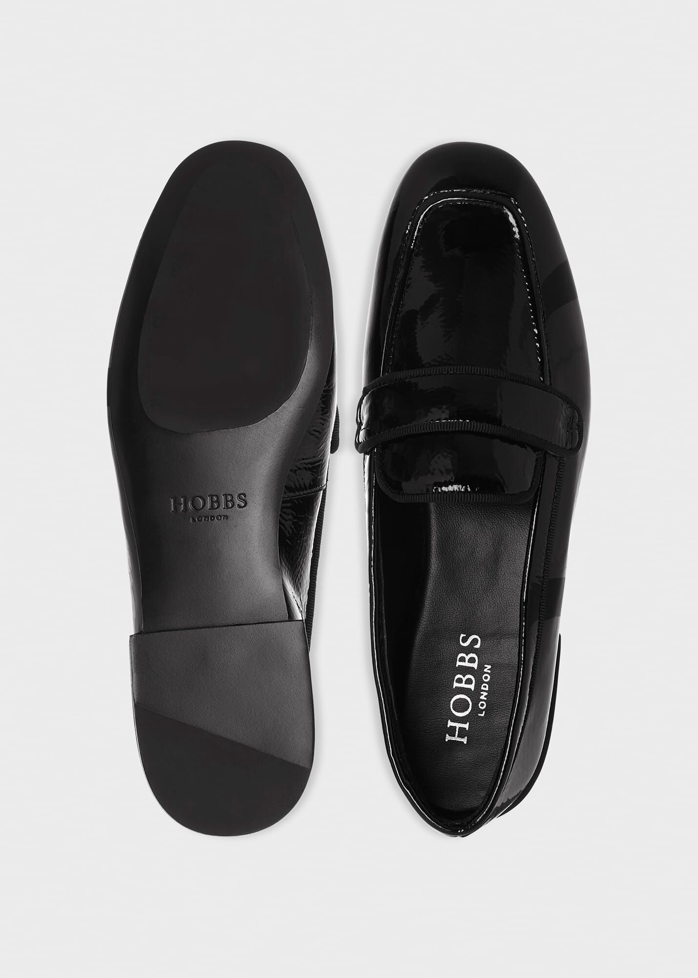Hobbs black loafers on sale