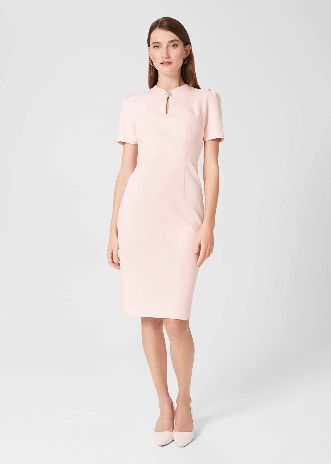 Ana Shift Dress, Pale Pink, hi-res